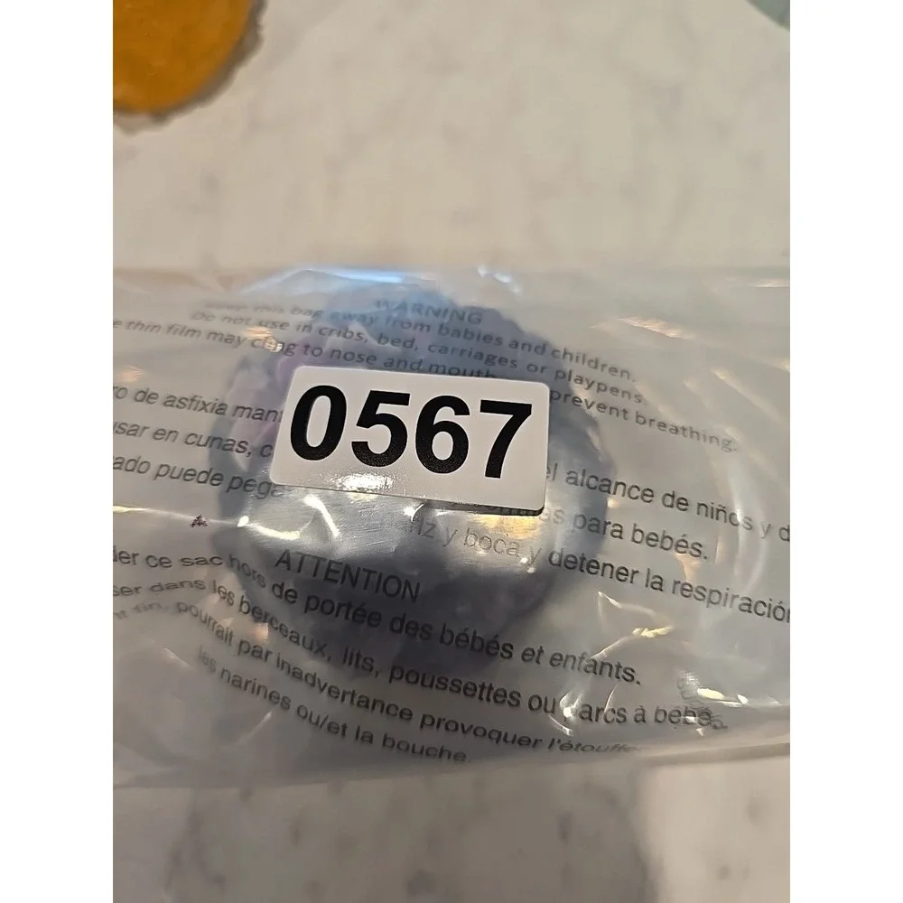 Resin Flower‎ White Clear Multi Colored Resin. 567